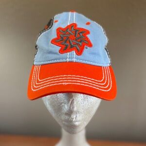 Colorado Keystone Ski Resort Snowflake Mesh Back Adjustable Orange & Blue Hat OS